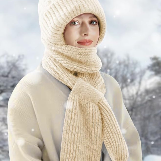 Integrated Ear Protection Windproof Cap Scarf