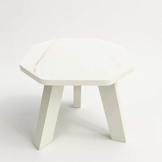 Foldable Mini Hexagonal Side Table Sturdy Legs, Perfect for Living Room
