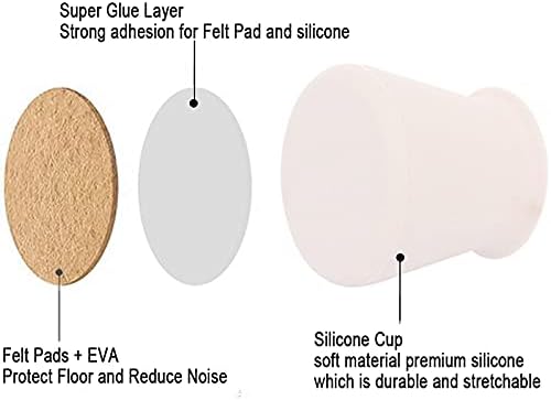 Leg Caps for Furniture- Easy movement & No more floor scratches