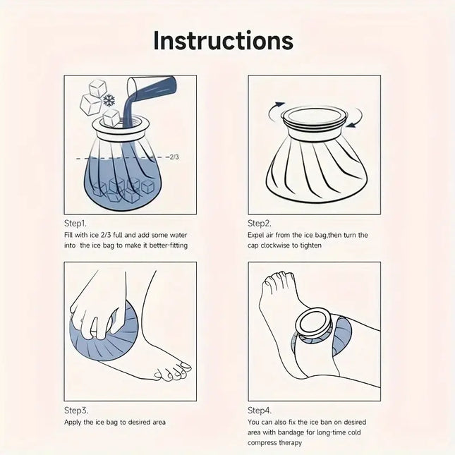 Hot & Cold Reusable Therapy Bag – Instant Relief for Pain, Swelling & Injuries