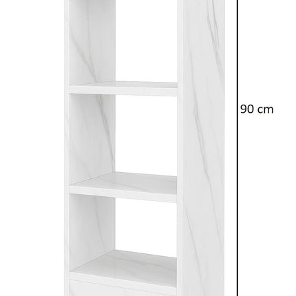 Wooden 4-Tier Storage Bookshelf