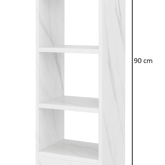 Wooden 4-Tier Storage Bookshelf