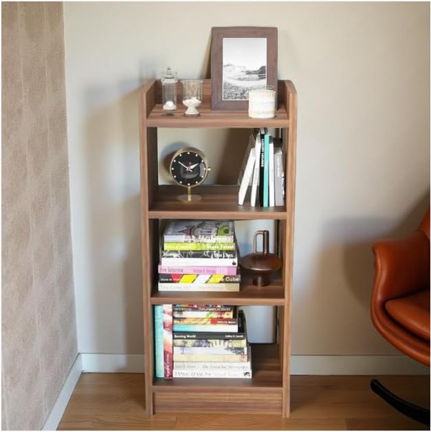 Wooden 4-Tier Storage Bookshelf