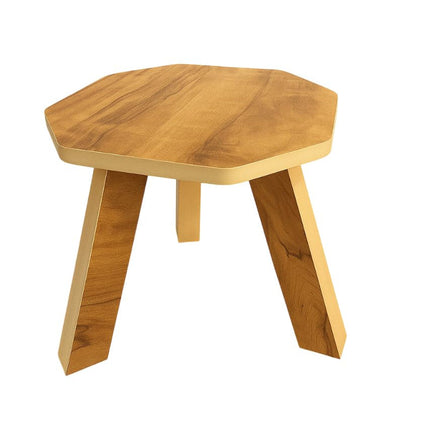 Foldable Mini Hexagonal Side Table Sturdy Legs, Perfect for Living Room
