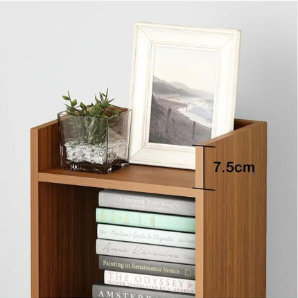 Wooden 4-Tier Storage Bookshelf
