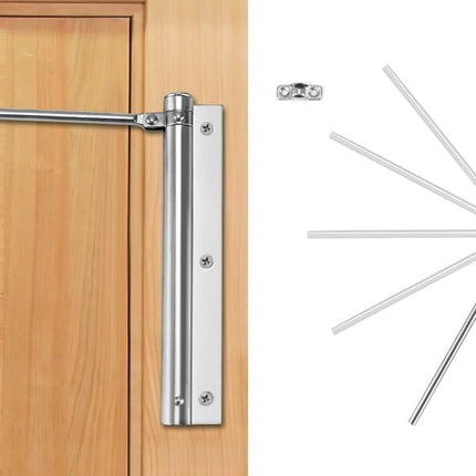 Stainless Steel Automatic Door Closer – Heavy Duty Hydraulic for Home, Office