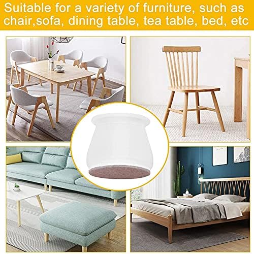 Leg Caps for Furniture- Easy movement & No more floor scratches