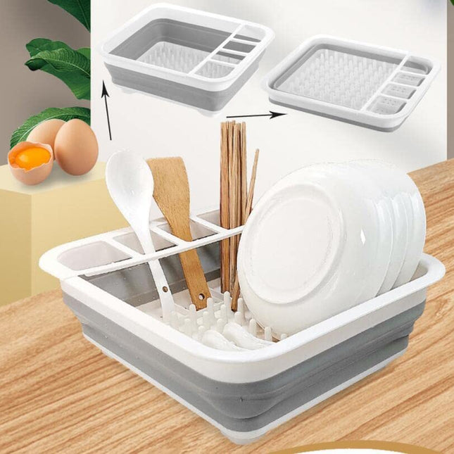 Space-Saving Kitchen Dish Rack