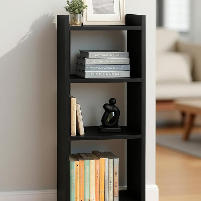 Wooden 4-Tier Storage Bookshelf