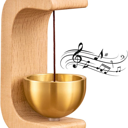 Wooden Mini Music Bowl Bell – Calming Sound Ornament