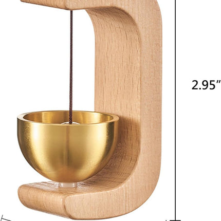 Wooden Mini Music Bowl Bell – Calming Sound Ornament