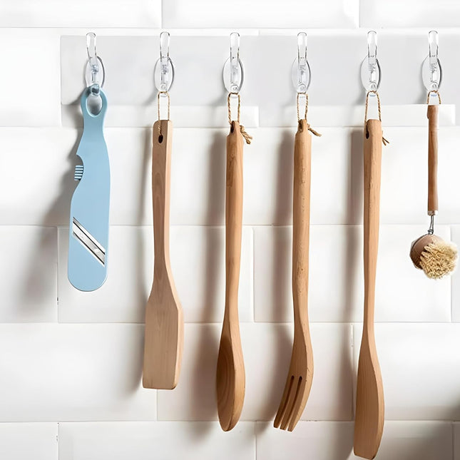 Self Adhesive Wall Hanger Hooks Strip (6 Hooks) (Buy 1 Get 1 Free)