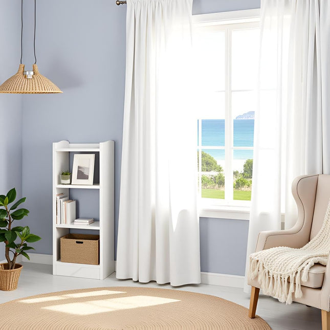 Wooden 4-Tier Storage Bookshelf