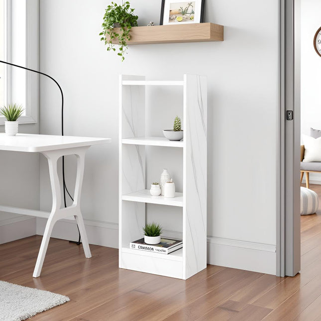 Wooden 4-Tier Storage Bookshelf