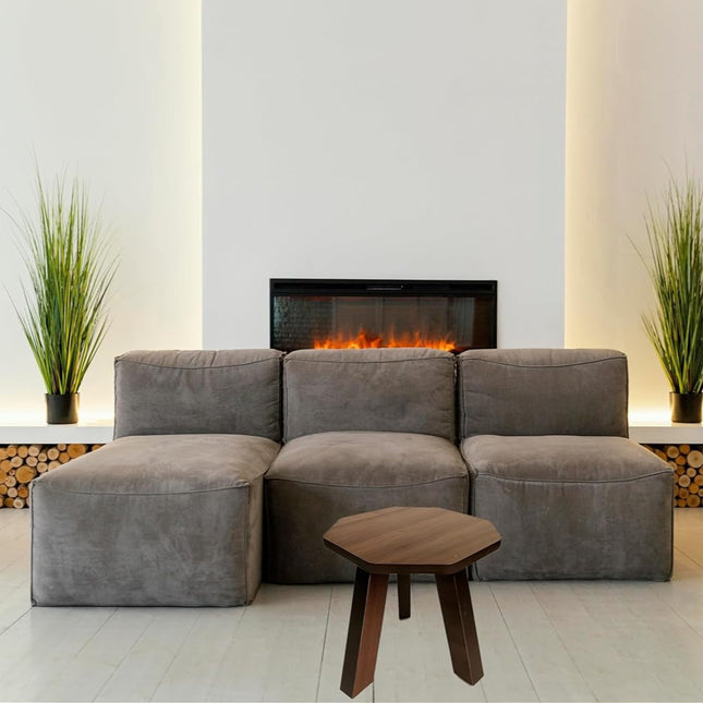 Foldable Mini Hexagonal Side Table Sturdy Legs, Perfect for Living Room