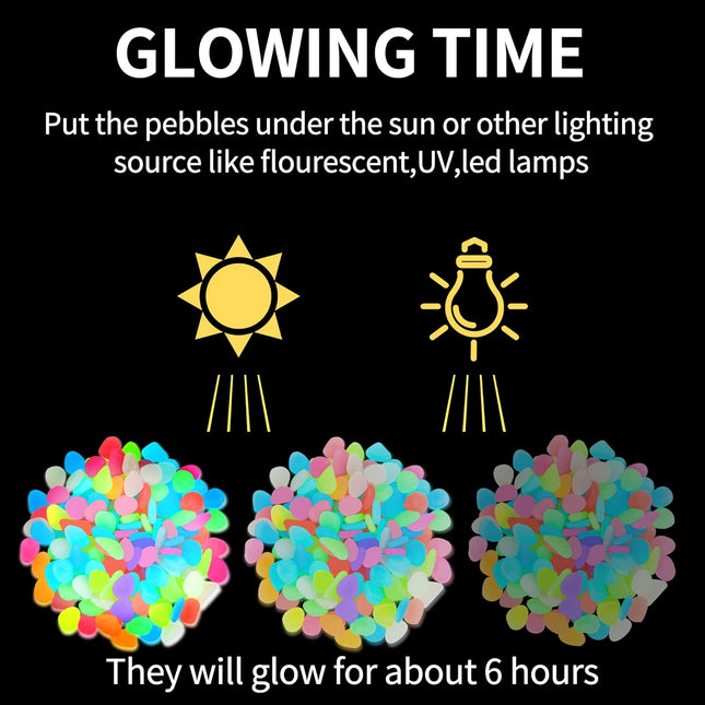 NightSpark Decorative Stones (Buy 1 Get 1 Free) 100+100 PCS