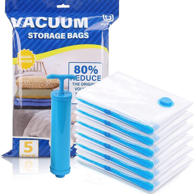 Vaccum Storage Bags (PUMP With PACK OF 5 Bag )