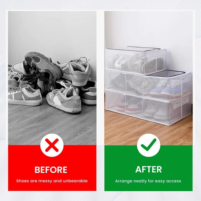 Foldable Mesh Shoe Organizer Box (Buy 1 Get 1 Free) (Extra Large Size)