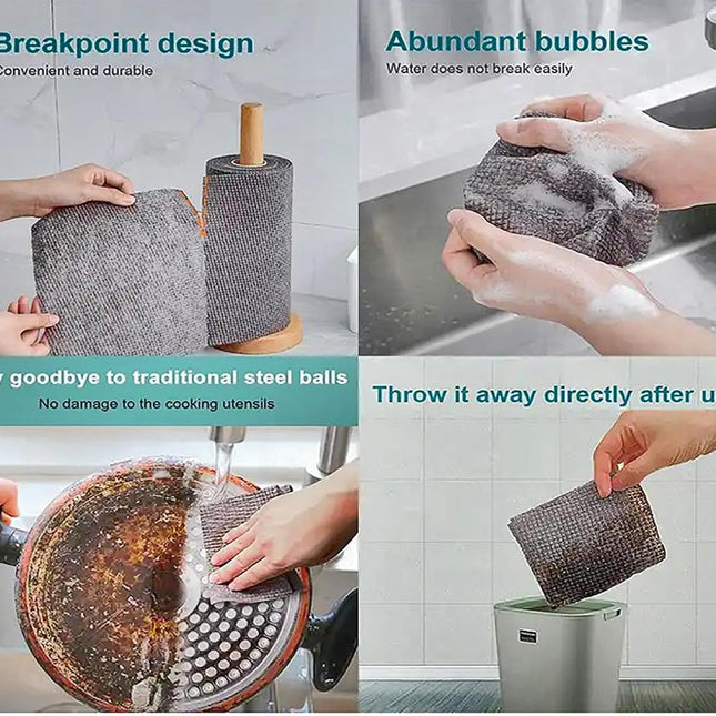 Reusable Microfiber Cleaning Cloth Roll (Mega Offer – 50 Sheets @ Just ₹499!)