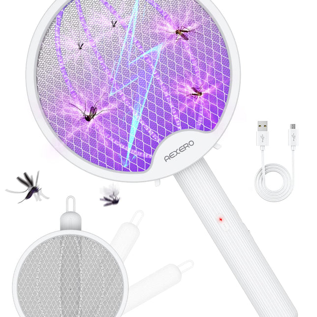 Mosquito Killer Bat Foldable & Rechargeable with LED Light Racket