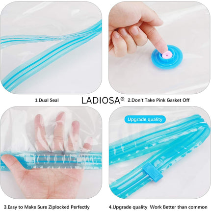 Vaccum Storage Bags (PUMP With PACK OF 5 Bag )