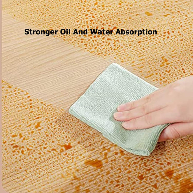 Premium Microfiber Reusable Absorbent Cleaning Cloths - 20 PCS BOX