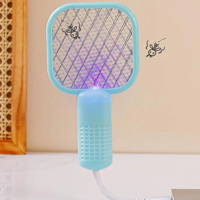 USB Rechargeable Mini Electric Mosquito Killer Racket – Safe & Powerful
