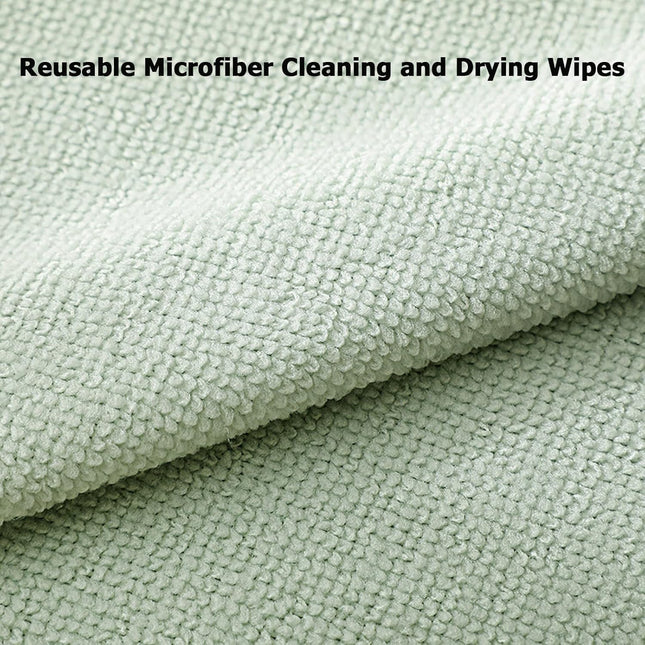 Premium Microfiber Reusable Absorbent Cleaning Cloths - 20 PCS BOX