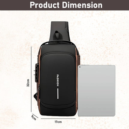 Waterproof Anti-Theft Crossbody Travel Bag – Scratch Resistant & Durable